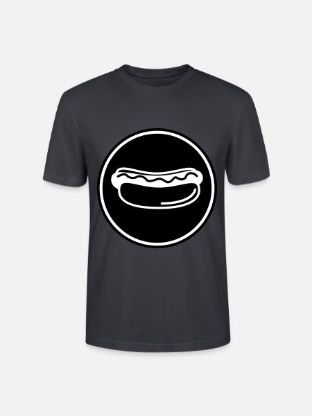 Hotdog Symbol - Stanley/Stella Unisex Bio-T-Shirt CRAFTER - Dunkles Graublau