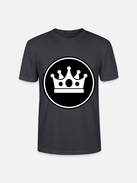 Krone Symbol - Stanley/Stella Unisex Bio-T-Shirt CRAFTER - Dunkles Graublau