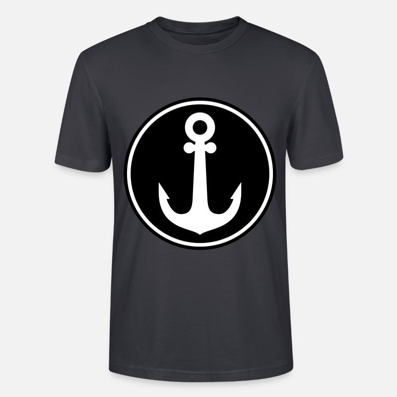 Anker Icon - Stanley/Stella Unisex Bio-T-Shirt CRAFTER - Dunkles Graublau