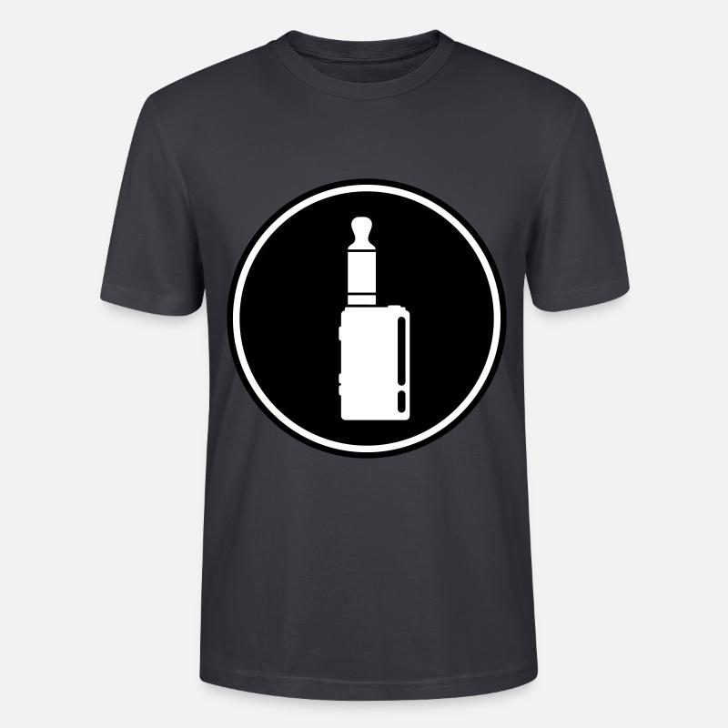 E-Zigarette Silhouette - Stanley/Stella Unisex Bio-T-Shirt CRAFTER - Dunkles Graublau
