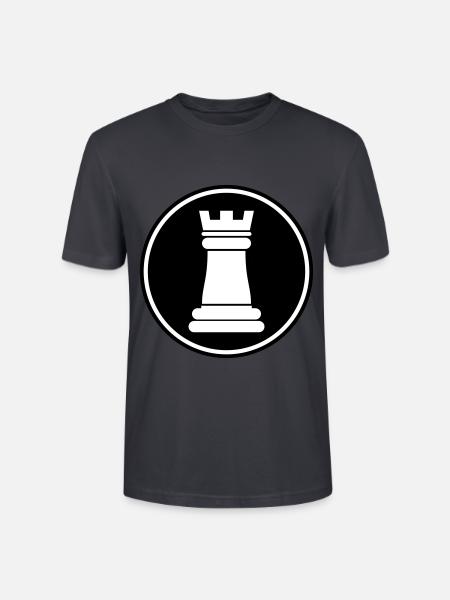 pièce d'échecs - T-shirt bio CRAFTER Stanley Stella Unisexe - bleu gris foncé