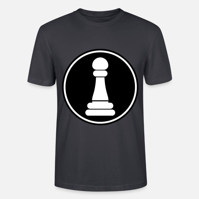 Läufer Bauer Schachfigur - Stanley/Stella Unisex Bio-T-Shirt CRAFTER - Dunkles Graublau