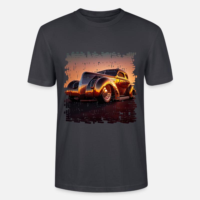 Course d’accélération ou course de dragster - T-shirt bio CRAFTER Stanley Stella Unisexe - bleu gris foncé