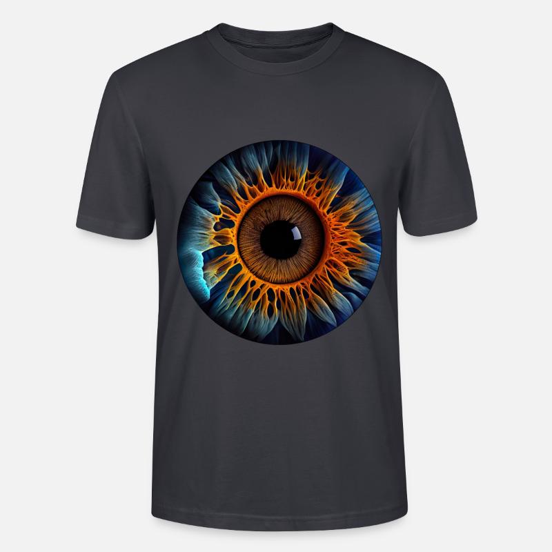 Eine Iris als biometrisches Identifikationssystem - Stanley/Stella Unisex Bio-T-Shirt CRAFTER - Dunkles Graublau