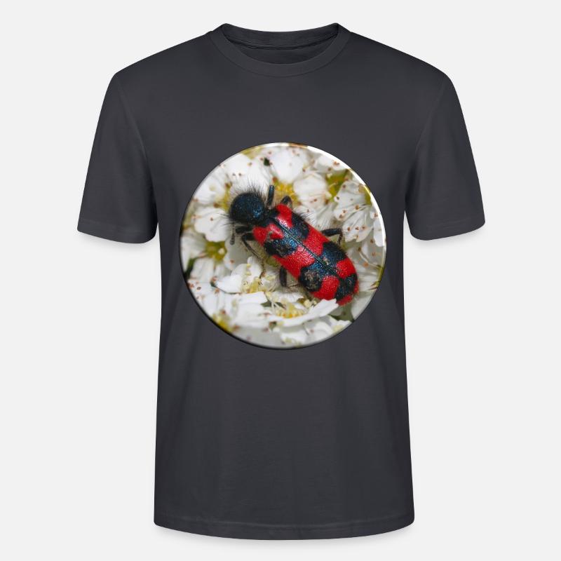 Der Bienenkäfer oder Bienenwolf - Stanley/Stella Unisex Bio-T-Shirt CRAFTER - Dunkles Graublau