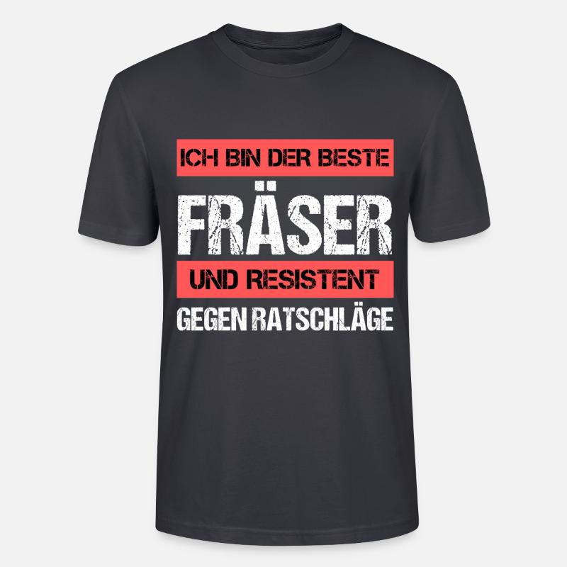 Resistant milling cutter - Stanley/Stella CRAFTER Unisex Organic T-Shirt - India Ink Grey