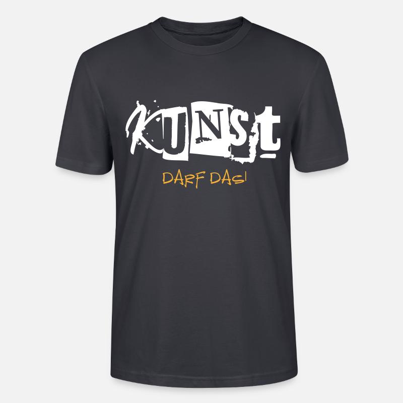 Kunst darf das! - Stanley/Stella Unisex Bio-T-Shirt CRAFTER - Dunkles Graublau
