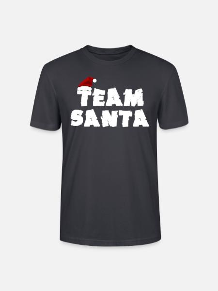 Santa, Weihnachtsmann, Weihnachtsmann, Weihnachtsmann - Stanley/Stella Unisex Bio-T-Shirt CRAFTER - Dunkles Graublau