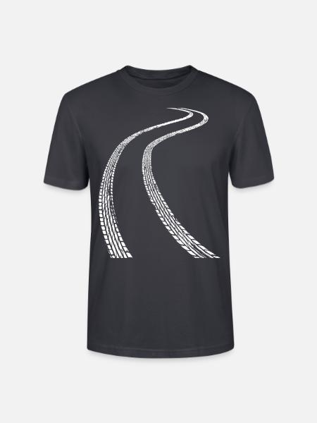 REIFENSPUR - Stanley/Stella Unisex Bio-T-Shirt CRAFTER - Dunkles Graublau