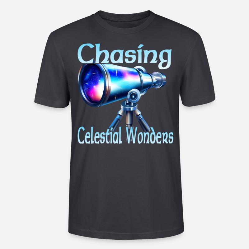Chasing Celestial Wonders - Stanley/Stella Unisex Bio-T-Shirt CRAFTER - Dunkles Graublau