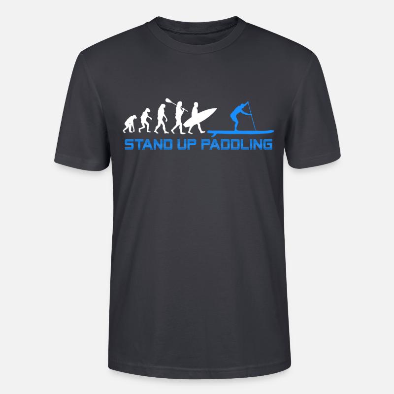 SUP Evolution - Stanley/Stella Unisex Bio-T-Shirt CRAFTER - Dunkles Graublau