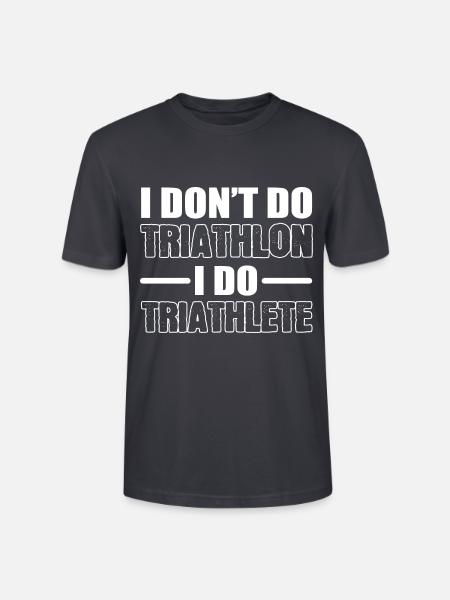 Ich mache Triathlet Athlet Gift - Stanley/Stella Unisex Bio-T-Shirt CRAFTER - Dunkles Graublau