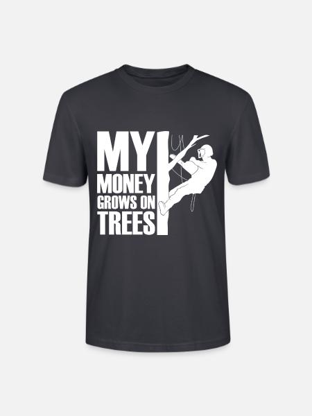 Baumklettern Baumpfleger Arborist Baumkletterer - Stanley/Stella Unisex Bio-T-Shirt CRAFTER - Dunkles Graublau
