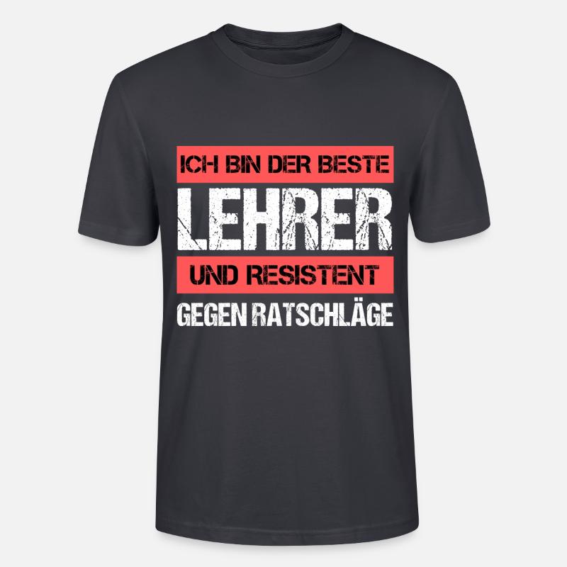 Enseignant résistant - T-shirt bio CRAFTER Stanley Stella Unisexe - bleu gris foncé