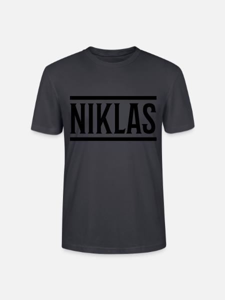 niklas navn - Stanley/Stella CRAFTER unisex økologisk T-skjorte - mørk gråblå