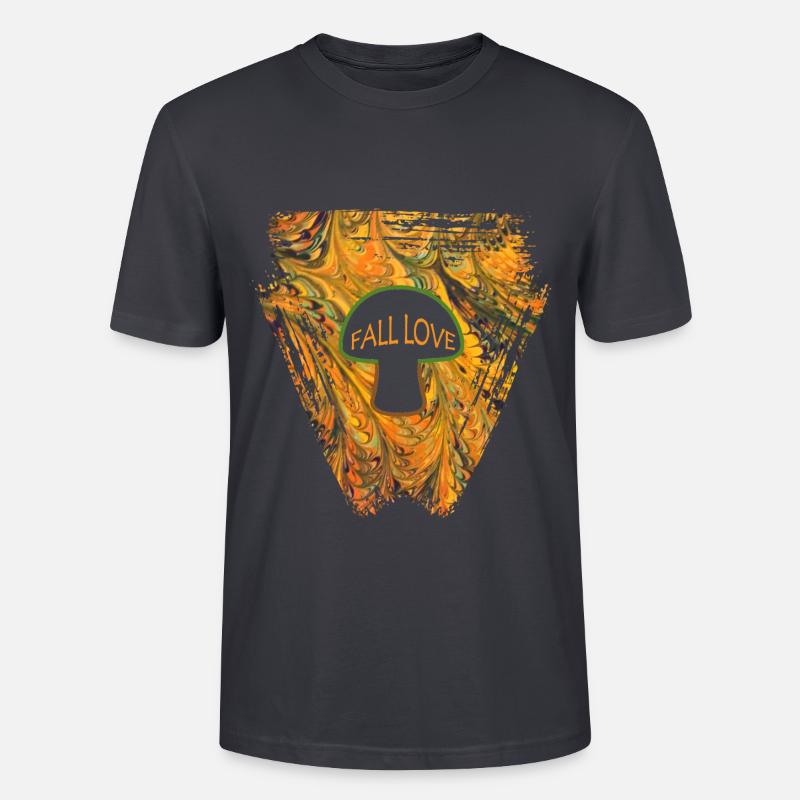 champignon e 116 - T-shirt bio CRAFTER Stanley Stella Unisexe - bleu gris foncé