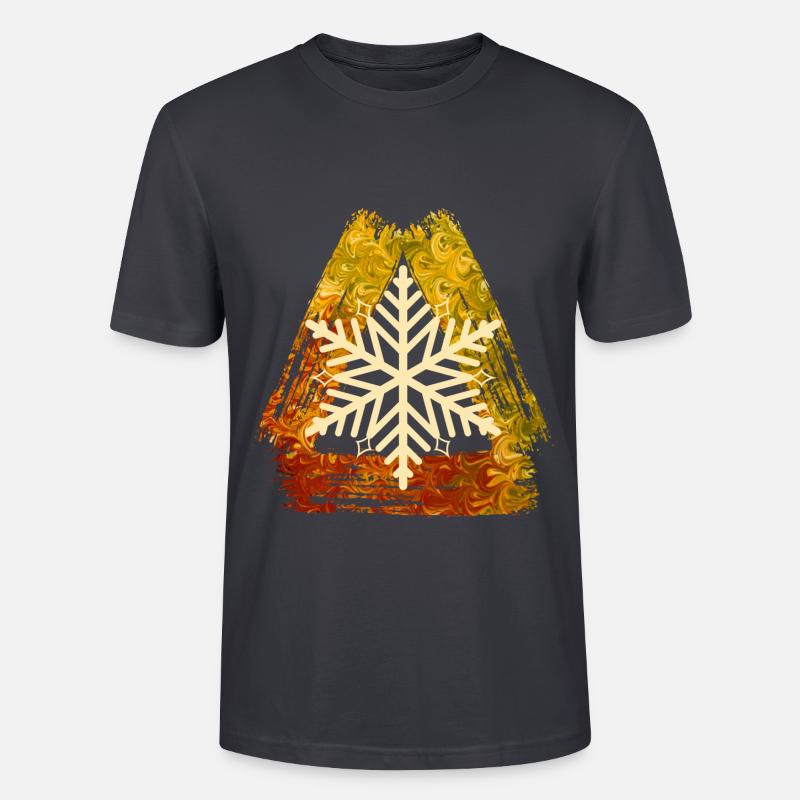 Flocon de neige E 99 - T-shirt bio CRAFTER Stanley Stella Unisexe - bleu gris foncé