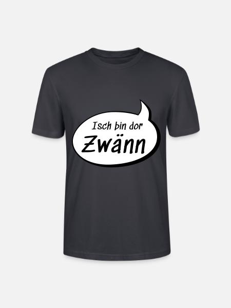 Isch bin dor Zwänn Sven auf sächsisch lustig - Stanley/Stella Unisex Bio-T-Shirt CRAFTER - Dunkles Graublau