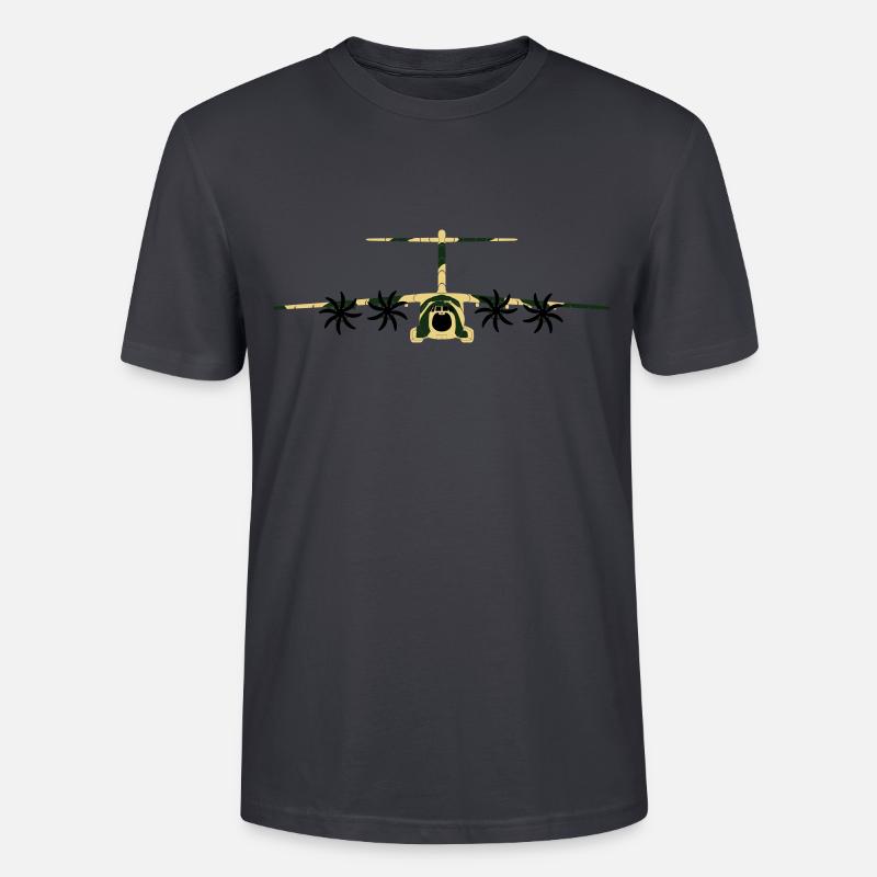 A400M camoflage - Stanley/Stella Unisex Bio-T-Shirt CRAFTER - Dunkles Graublau