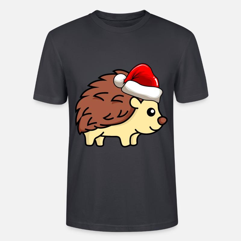 Igel Comic Tier - Stanley/Stella Unisex Bio-T-Shirt CRAFTER - Dunkles Graublau