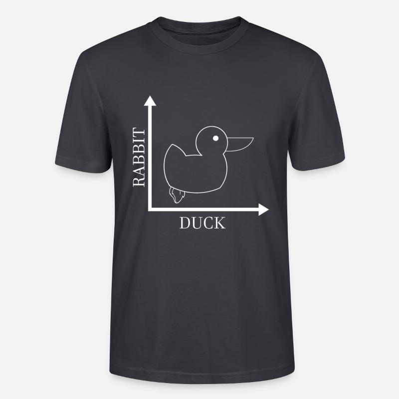 Rabbit Duck - Gone Wrong - T-shirt bio CRAFTER Stanley Stella Unisexe - bleu gris foncé