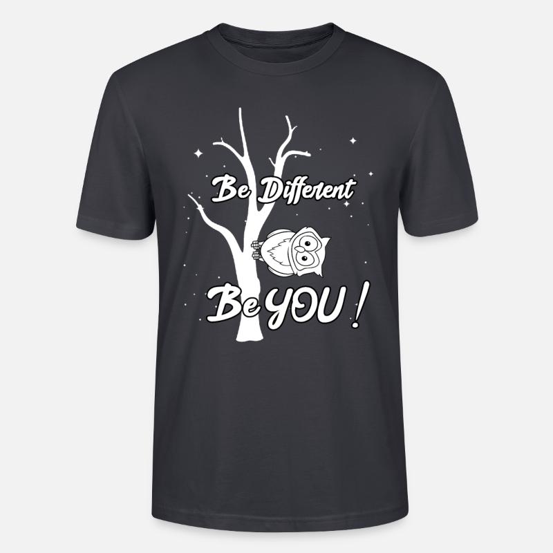 Be Different - Be You - Stanley/Stella Unisex Bio-T-Shirt CRAFTER - Dunkles Graublau