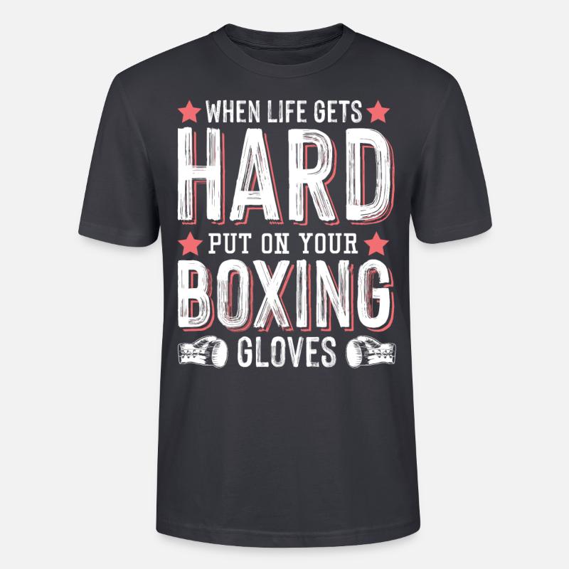 Boxe boxe dure - T-shirt bio CRAFTER Stanley Stella Unisexe - bleu gris foncé