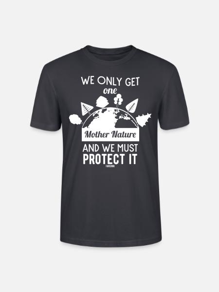 Naturschutz Umweltschutz Klimawandel - Stanley/Stella Unisex Bio-T-Shirt CRAFTER - Dunkles Graublau