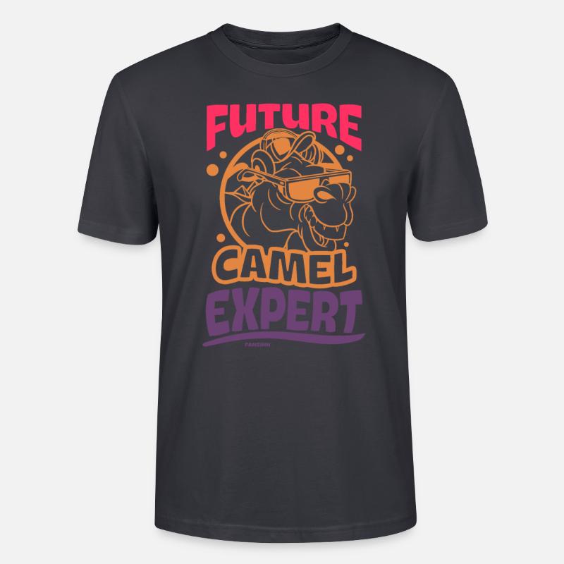 Future Camel Expert - Stanley/Stella Unisex Bio-T-Shirt CRAFTER - Dunkles Graublau