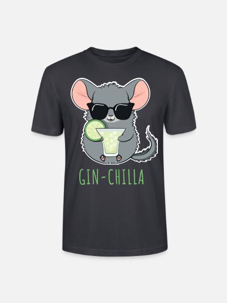 Gin- Chinchilla Gin - Stanley/Stella Unisex Bio-T-Shirt CRAFTER - Dunkles Graublau
