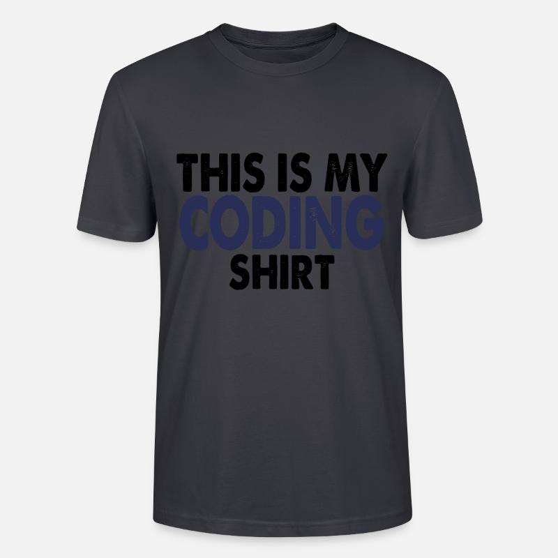 Coding Nerd Computer programmieren - Stanley/Stella Unisex Bio-T-Shirt CRAFTER - Dunkles Graublau