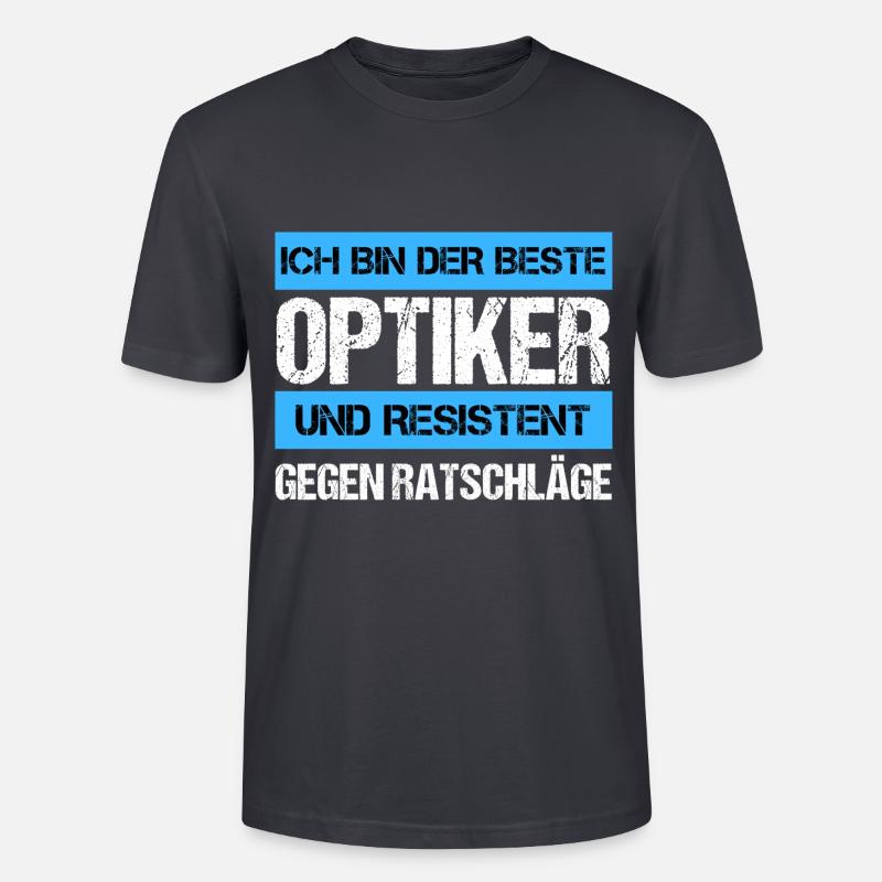 Resistenter Optiker - Stanley/Stella Unisex Bio-T-Shirt CRAFTER - Dunkles Graublau
