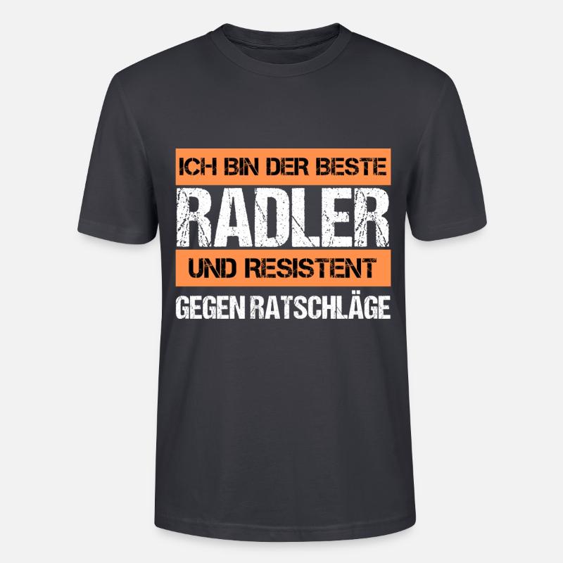 Resistenter Radler - Stanley/Stella Unisex Bio-T-Shirt CRAFTER - Dunkles Graublau