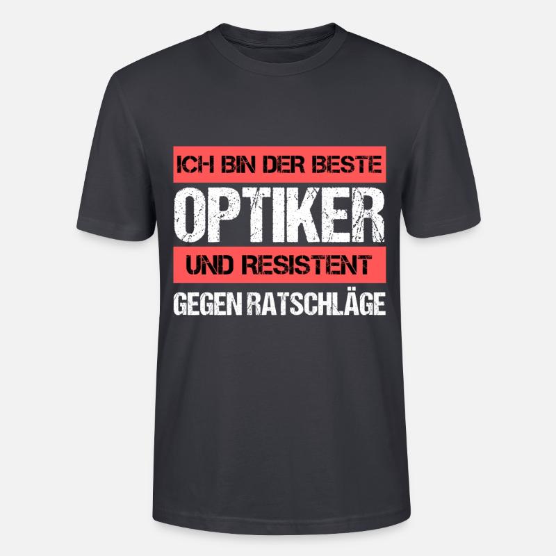 Resistenter Optiker - Stanley/Stella Unisex Bio-T-Shirt CRAFTER - Dunkles Graublau