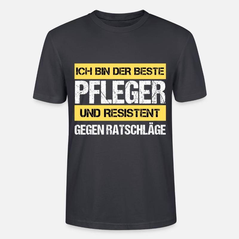 Resistenter Pfleger - Stanley/Stella Unisex Bio-T-Shirt CRAFTER - Dunkles Graublau
