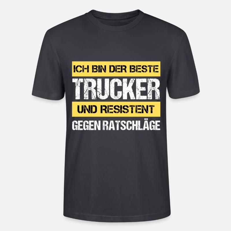 Resistenter Trucker - Stanley/Stella Unisex Bio-T-Shirt CRAFTER - Dunkles Graublau