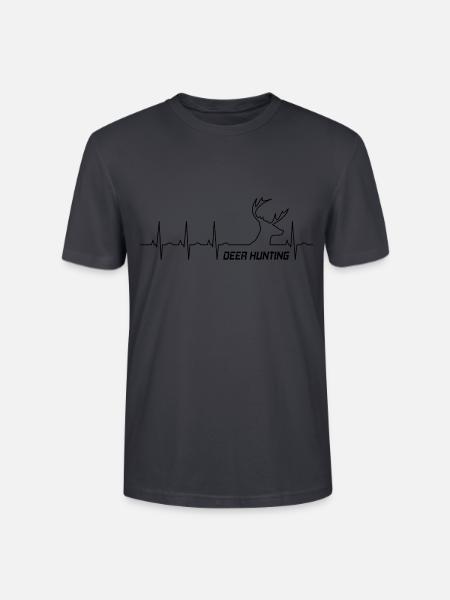 Hirschjagd - Stanley/Stella Unisex Bio-T-Shirt CRAFTER - Dunkles Graublau