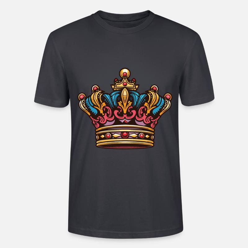 Krone Majestät Crown - Stanley/Stella Unisex Bio-T-Shirt CRAFTER - Dunkles Graublau