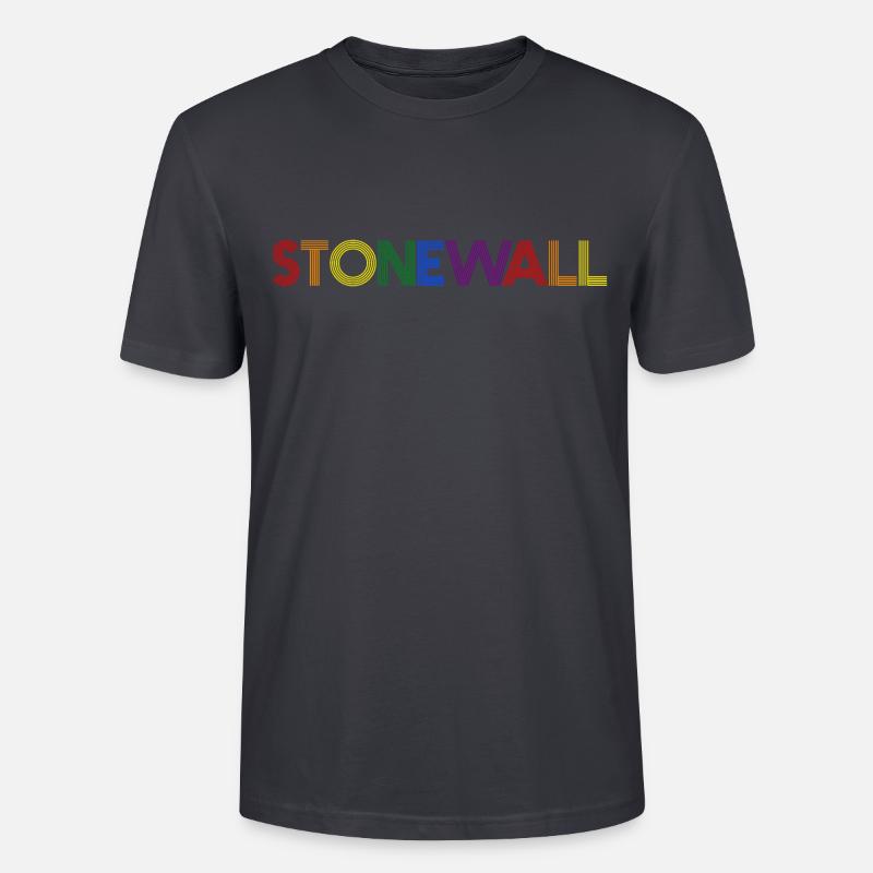 Rainbow Stonewall - T-shirt bio CRAFTER Stanley Stella Unisexe - bleu gris foncé