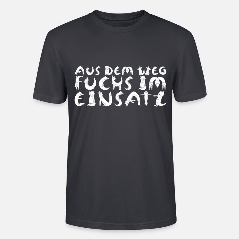 Fuchs im Einsatz - Stanley/Stella Unisex Bio-T-Shirt CRAFTER - Dunkles Graublau