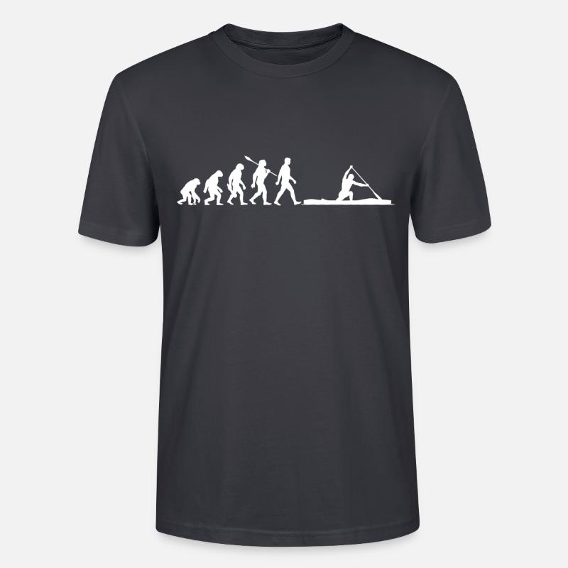 Évolution - Canadiens - Canoë - Compétition - T-shirt bio CRAFTER Stanley Stella Unisexe - bleu gris foncé
