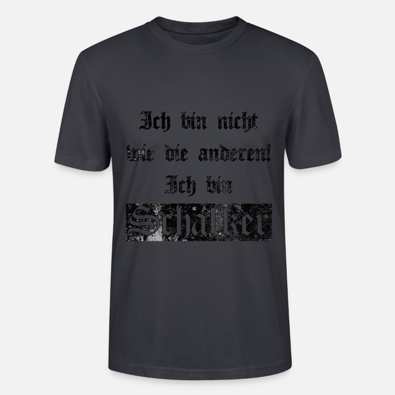 Ich bin Schalker Gelsenkirchen Geschenkidee - Stanley/Stella Unisex Bio-T-Shirt CRAFTER - Dunkles Graublau