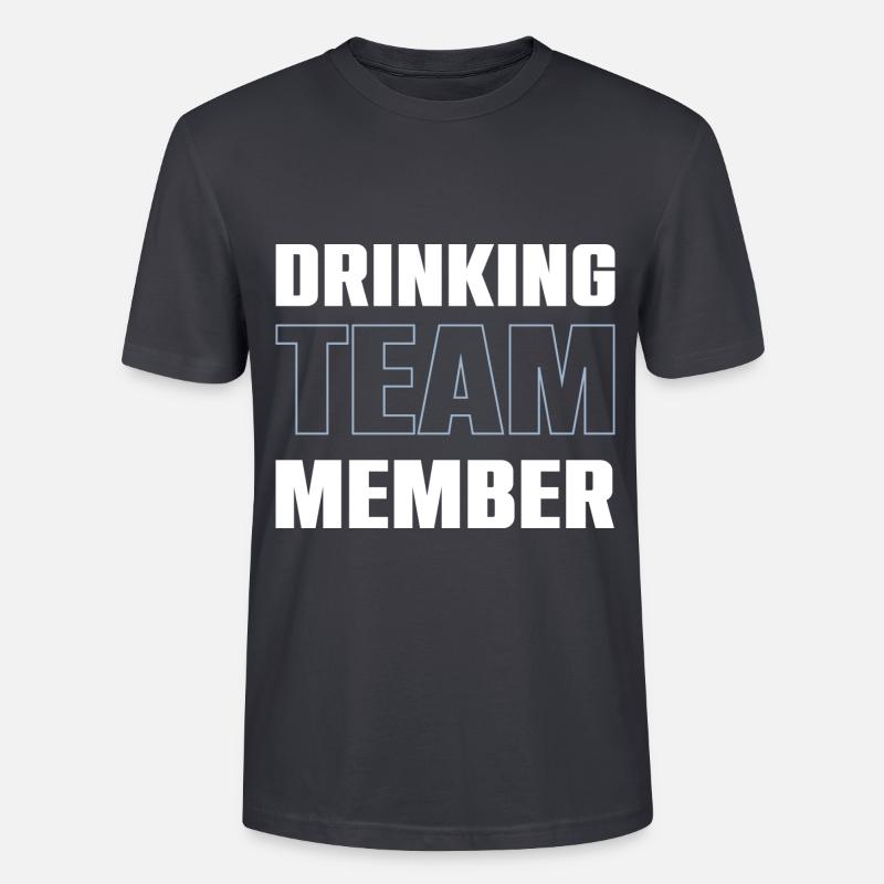 Drinking Team - Stanley/Stella Unisex Bio-T-Shirt CRAFTER - Dunkles Graublau
