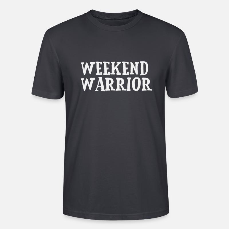 Weekend Warrior - Stanley/Stella Unisex Bio-T-Shirt CRAFTER - Dunkles Graublau
