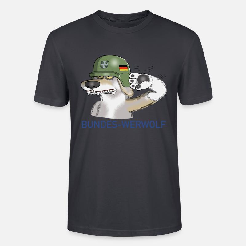 Bundes Werwolf - Stanley/Stella Unisex Bio-T-Shirt CRAFTER - Dunkles Graublau