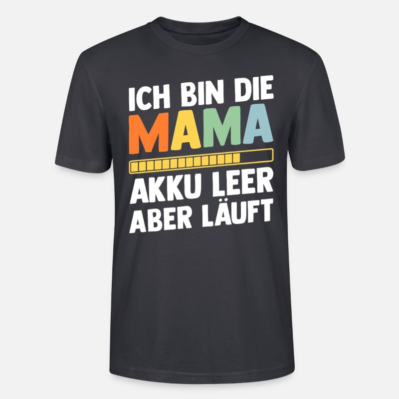 Mutter Team Mama - Stanley/Stella Unisex Bio-T-Shirt CRAFTER - Dunkles Graublau
