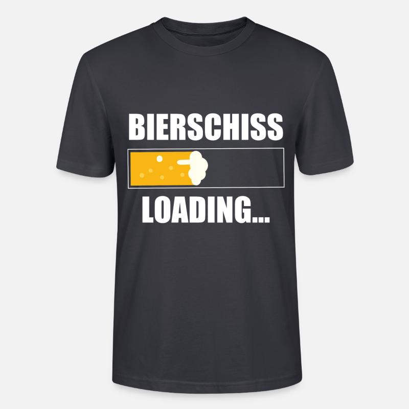Bierschiss loading - Stanley/Stella Unisex Bio-T-Shirt CRAFTER - Dunkles Graublau