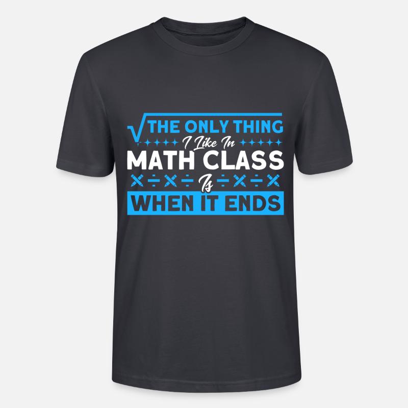 Math Mathematics Science Math Gift - Stanley/Stella CRAFTER Unisex Organic T-Shirt - India Ink Grey