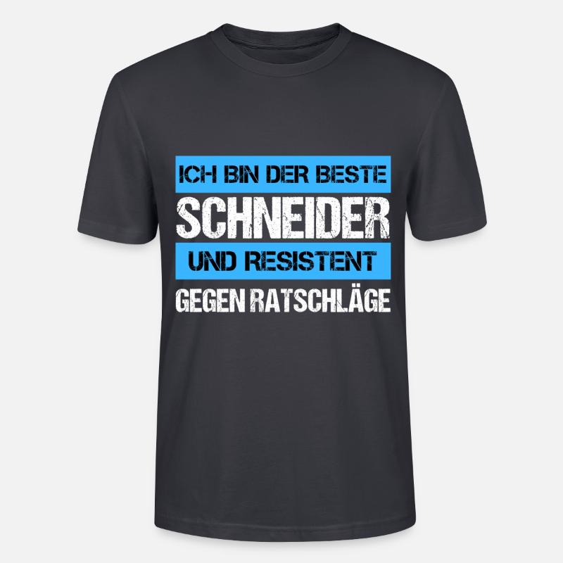 Resistenter Schneider - Stanley/Stella Unisex Bio-T-Shirt CRAFTER - Dunkles Graublau