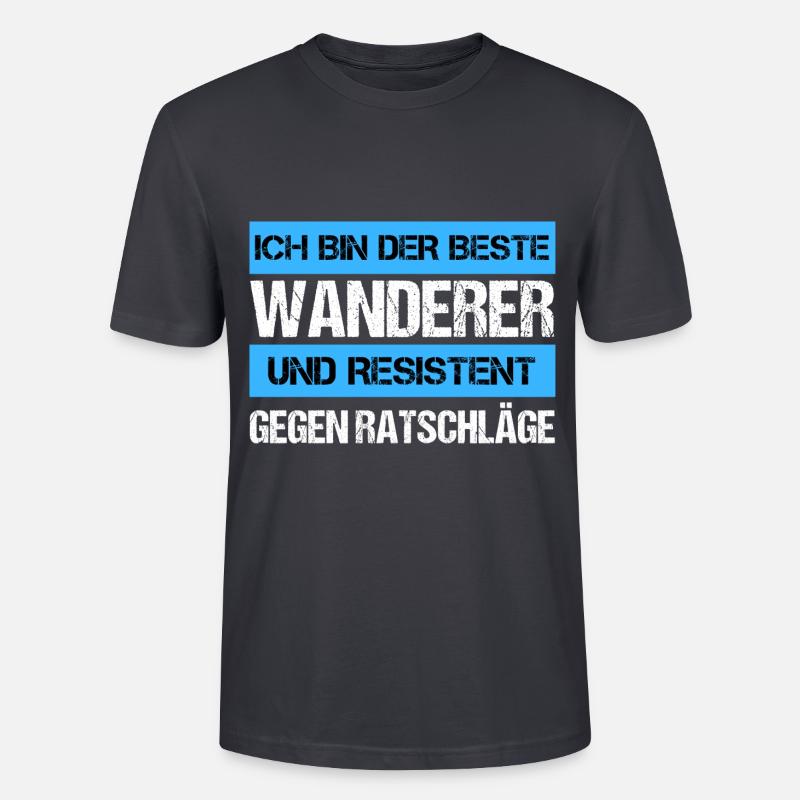 Resistenter Wanderer - Stanley/Stella Unisex Bio-T-Shirt CRAFTER - Dunkles Graublau